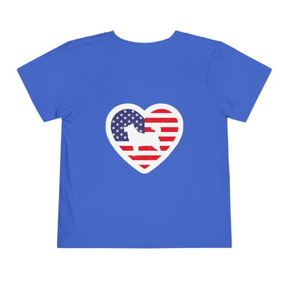 Malamute Flag Toddler Unisex Short Sleeve Crewneck Tee