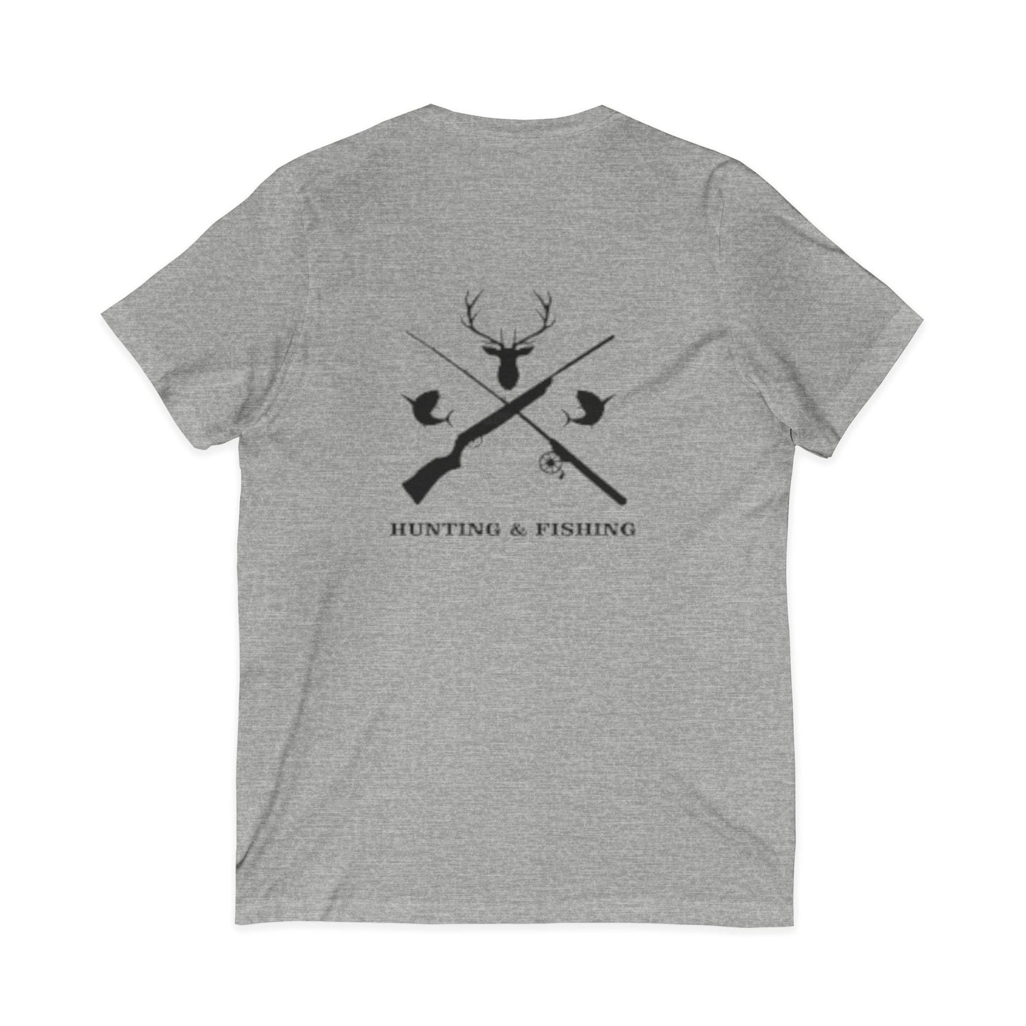 Hunting/Fishing Unisex Short Sleeve V-Neck Tee
