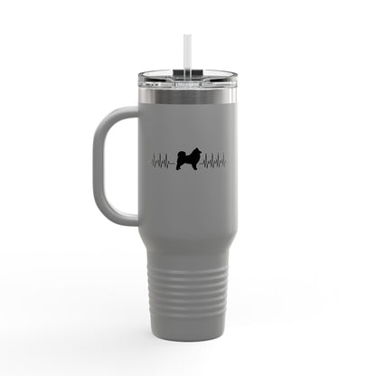 My Heart Beats For Samoyeds Insulated Travel Mug