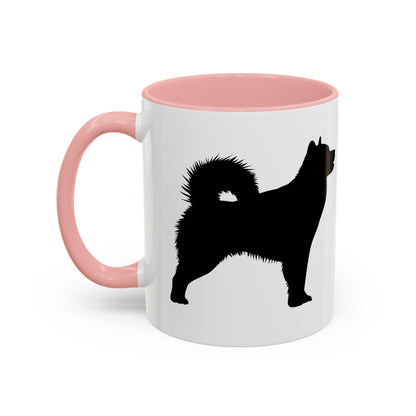 Malamute Silhouette 2-Tone Coffee Mug