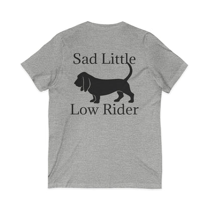 Sad Little Low Rider Unisex Short Sleeve V-Neck Tee