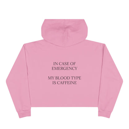 Blood Type Women's Crop Hoodie