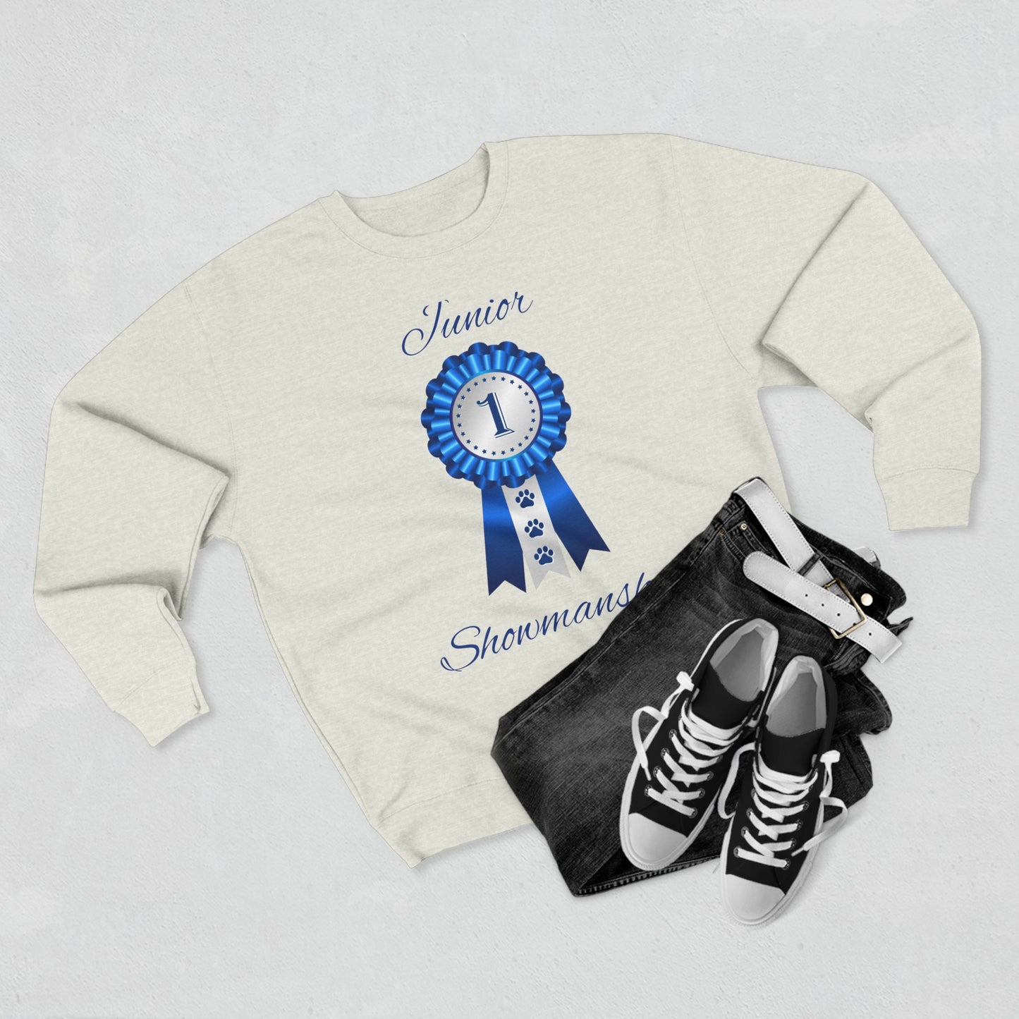 Junior Showmanship Unisex Crewneck Sweatshirt