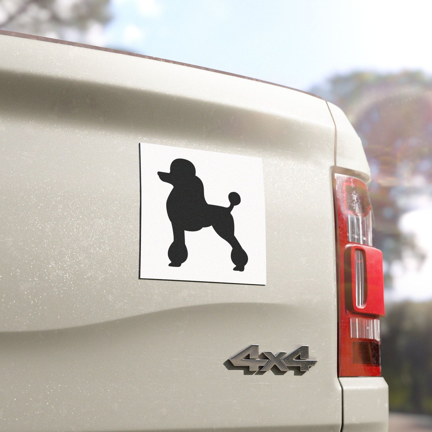 Poodle Silhouette Indoor/Outdoor Magnet