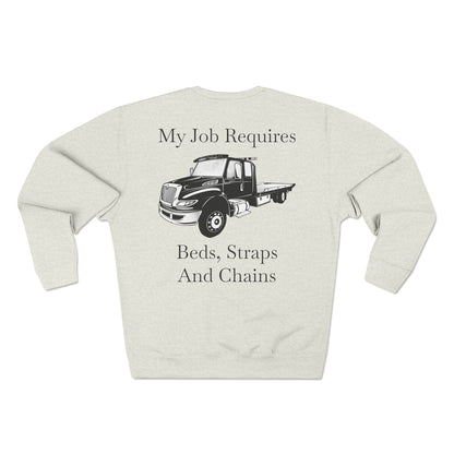 Beds, Straps, And Chains Unisex Crewneck Sweatshirt