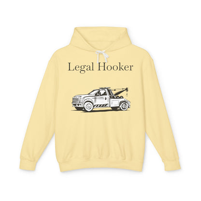 Legal H**ker Wheel Lift Tow Truck Unisex Lightweight Hoodie