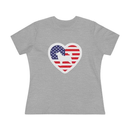 Malamute Flag Women's Short Sleeve Crewneck Tee