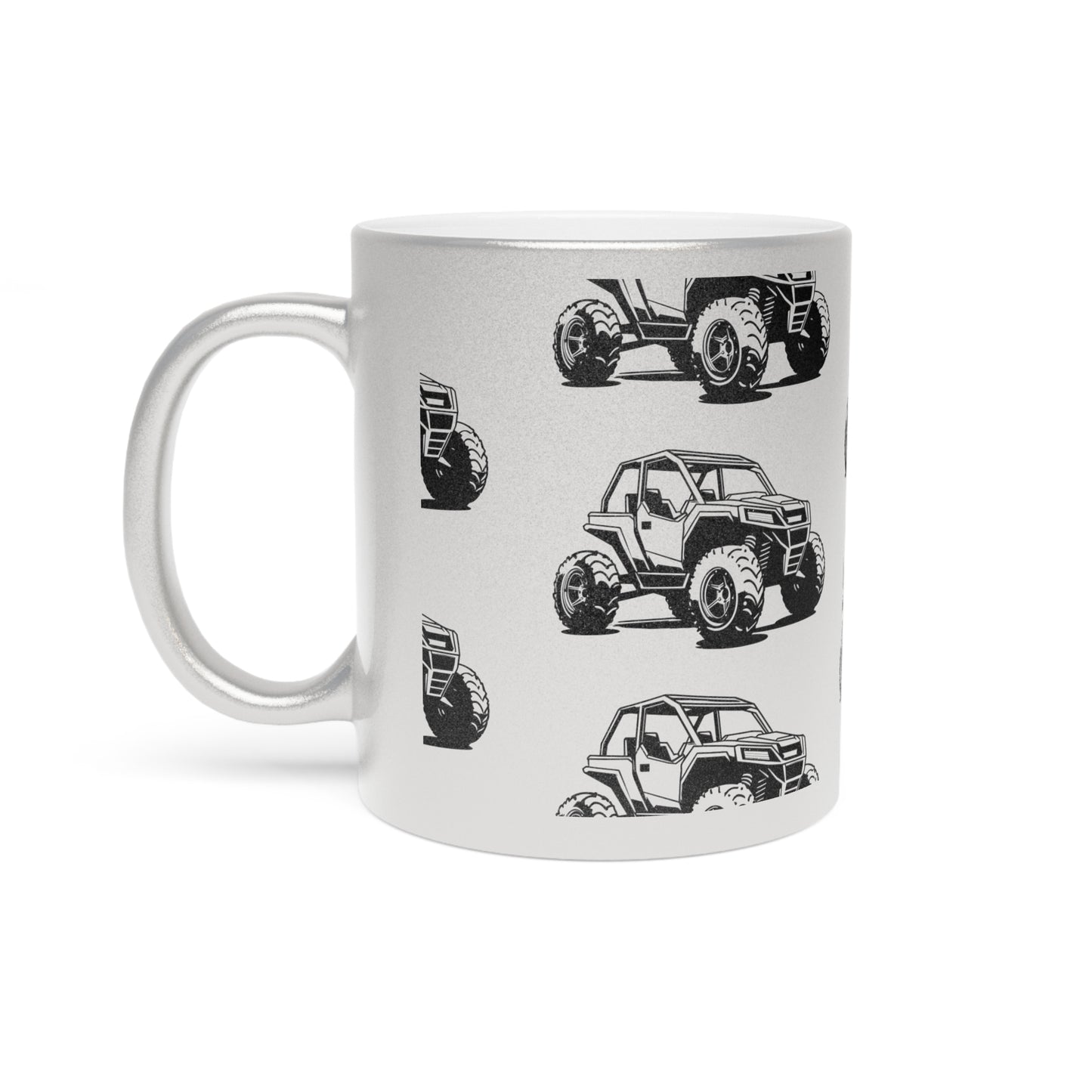 Off The Beaten Path Side By Side Metallic Coffee Mug