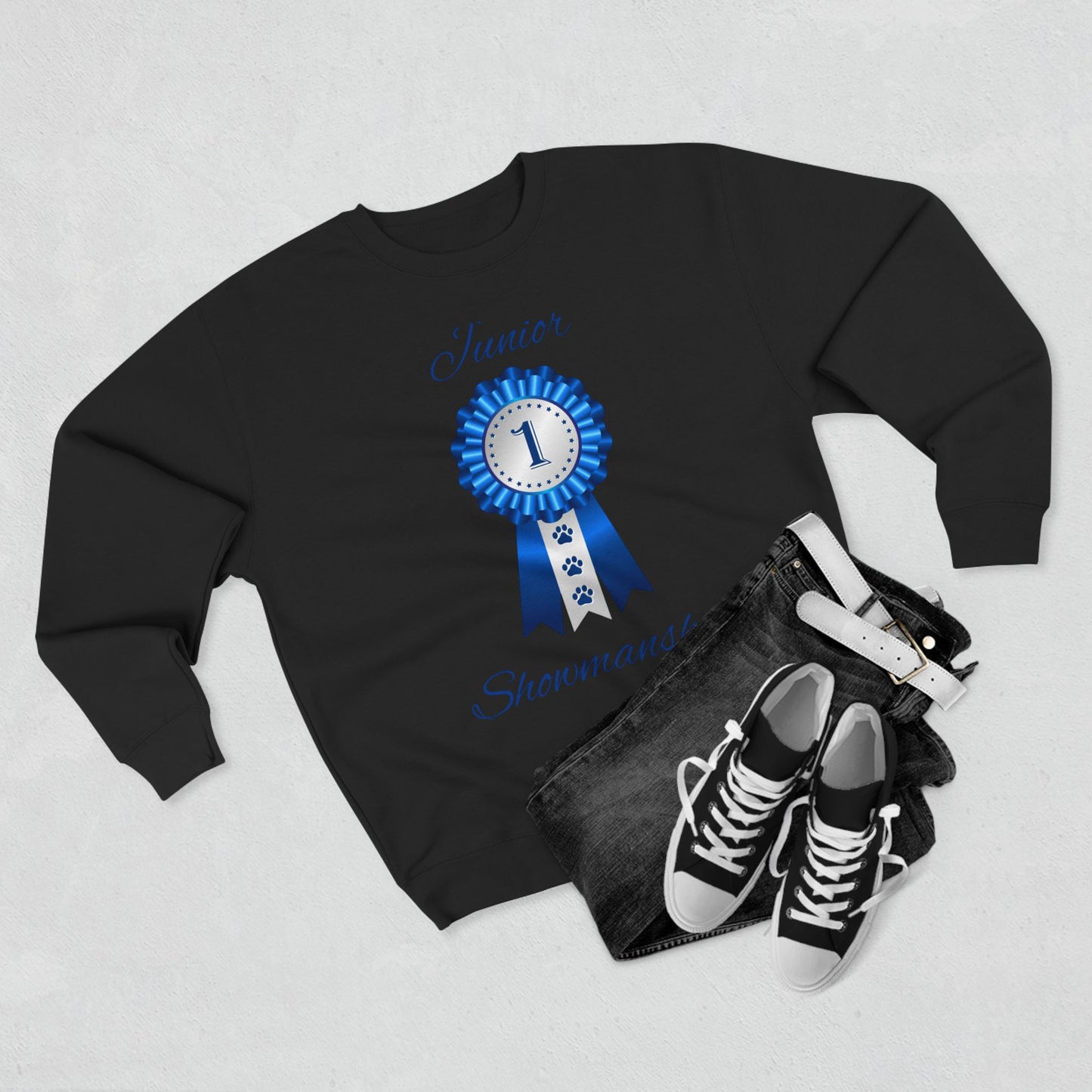Junior Showmanship Unisex Crewneck Sweatshirt