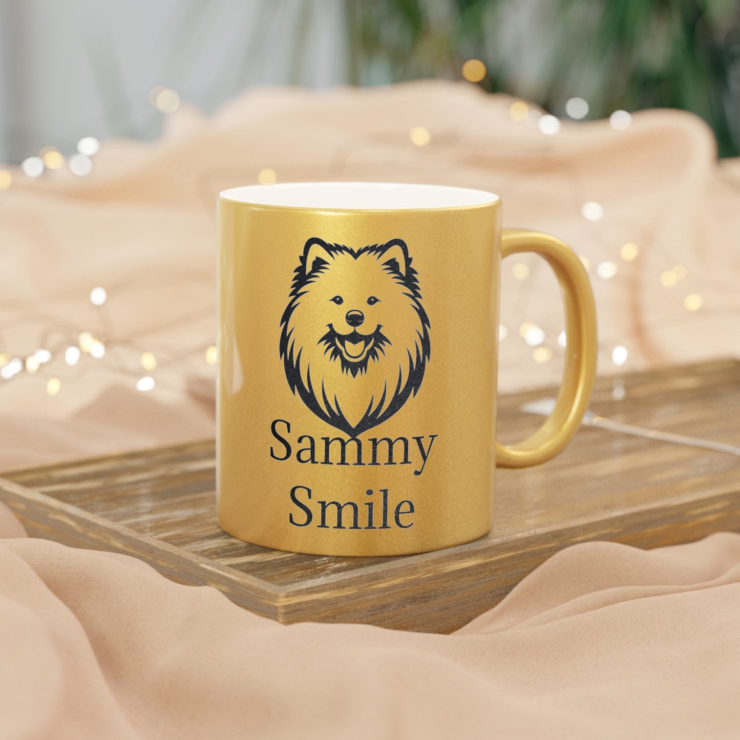 Sammy Smile Metallic Coffee Mug