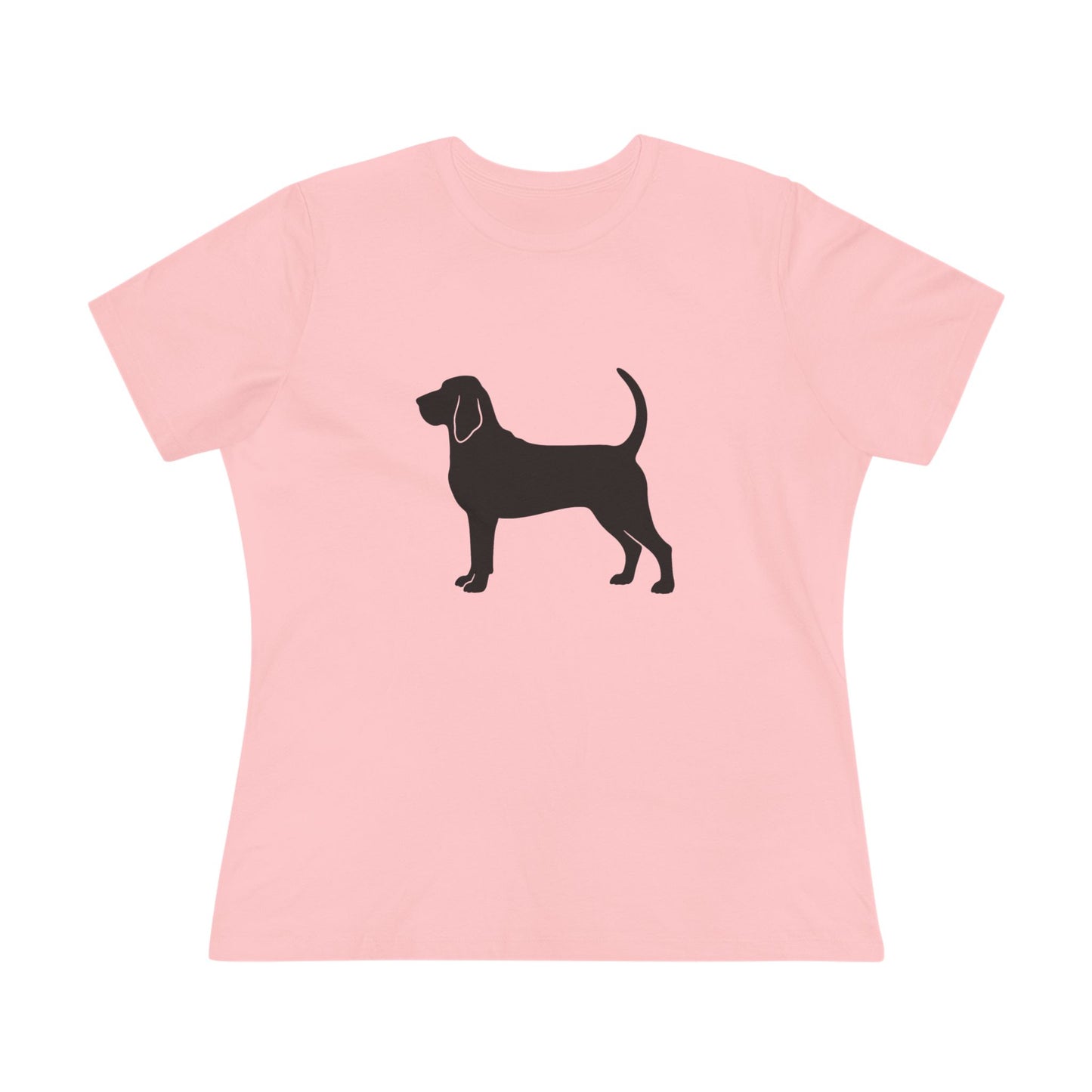 Bloodhound  Silhouette Women's Short Sleeve Crewneck Tee