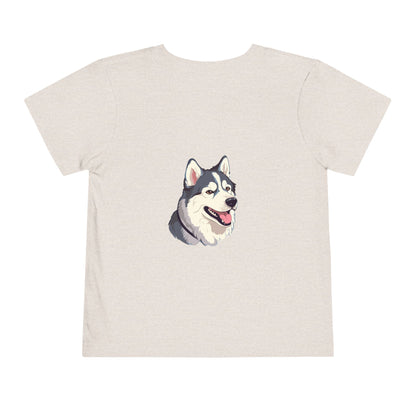Malamute Head Toddler Unisex Short Sleeve Crewneck Tee