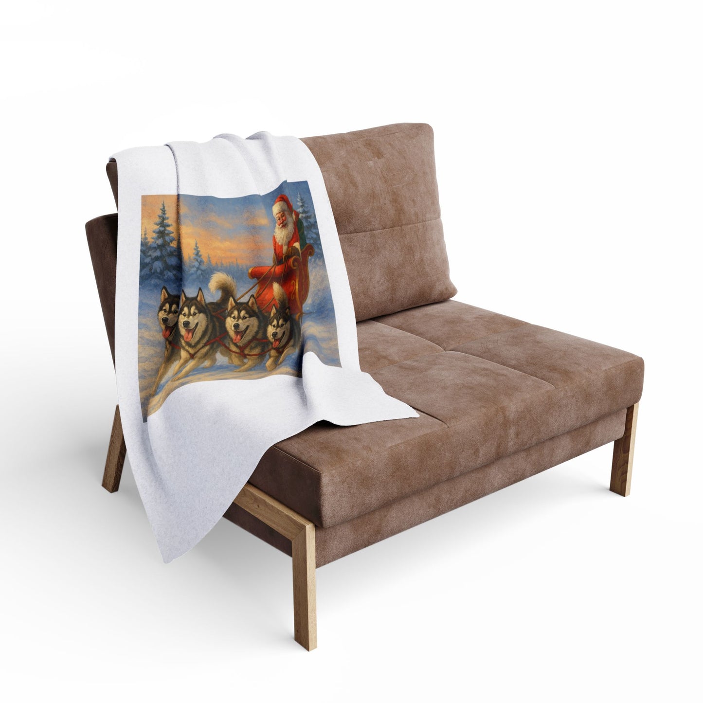 Dashing Through The Snow Arctic Fleece Blanket