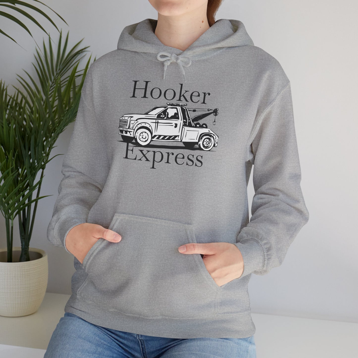 H**ker Express Wheel Lift Tow Truck Unisex Hoodie