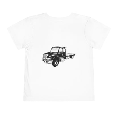 Flatbed Tow Truck Toddler Unisex Short Sleeve Crewneck Tee