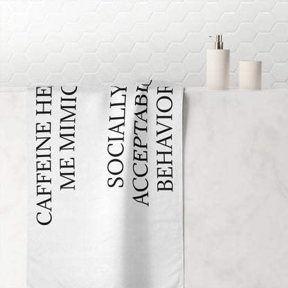 Socially Acceptable Mink-Cotton  Beach Towel