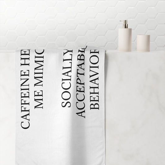 Socially Acceptable Mink-Cotton  Beach Towel