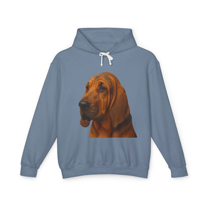 Bloodhound Head Unisex Lightweight Hoodie