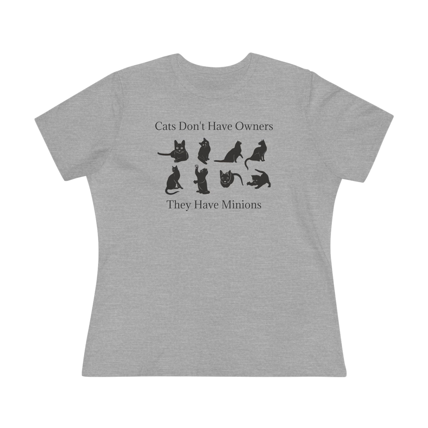 Cat Minions Women's Short Sleeve Crewneck Tee