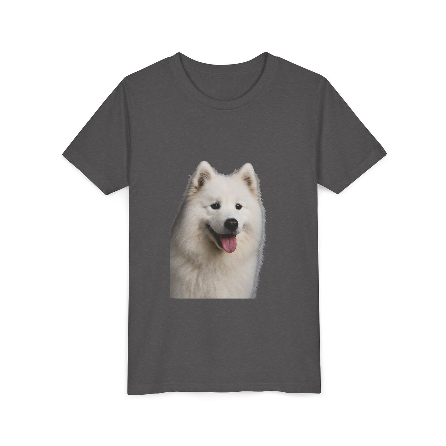 Samoyed Head Youth Unisex Short Sleeve Crewneck Tee
