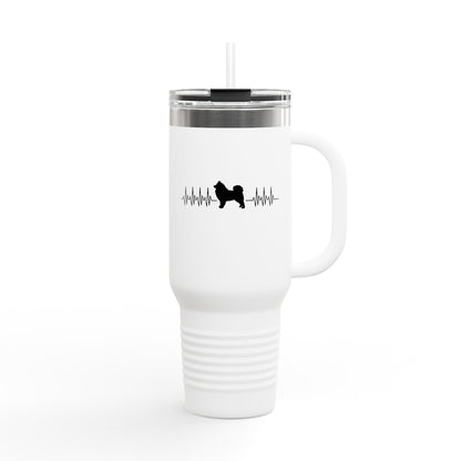 My Heart Beats For Samoyeds Insulated Travel Mug