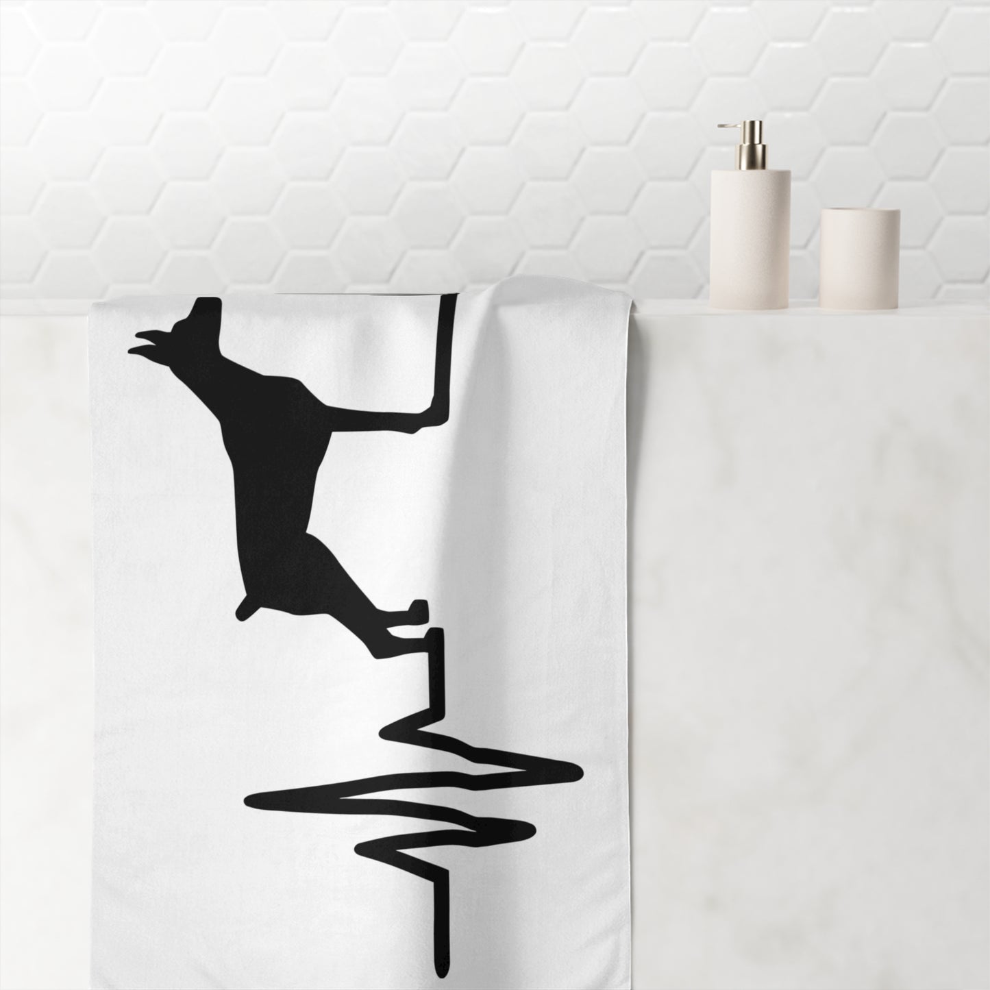 My Heart Beats For Dobermans Mink-Cotton  Beach Towel