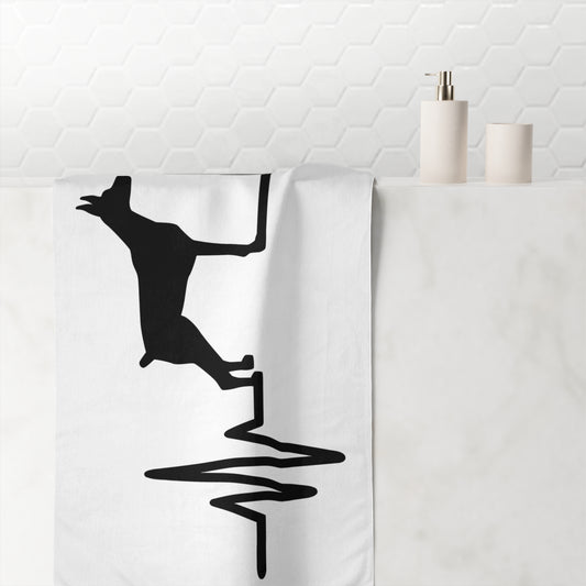 My Heart Beats For Dobermans Mink-Cotton  Beach Towel
