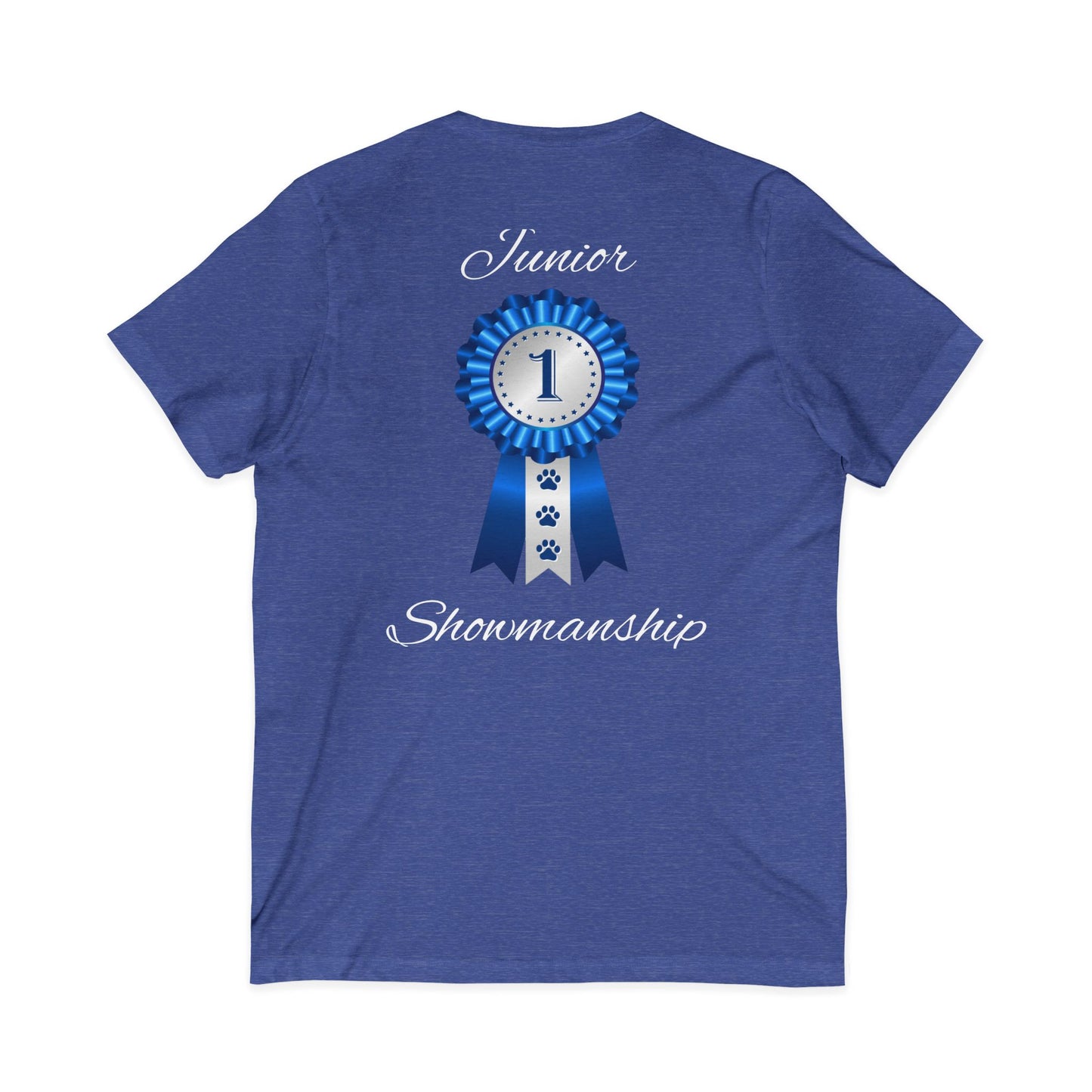 Junior Showmanship Unisex Short Sleeve V-Neck Tee