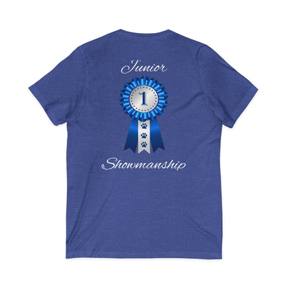 Junior Showmanship Unisex Short Sleeve V-Neck Tee