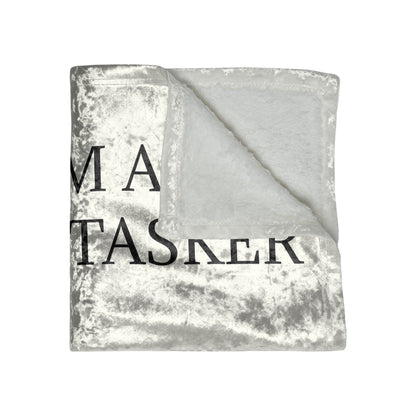 Multi-Tasker Crushed Velvet Blanket