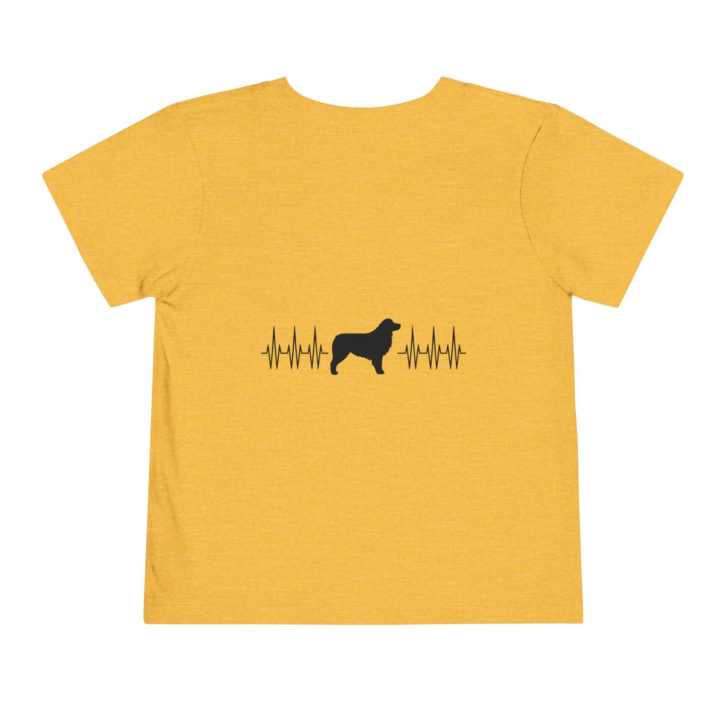 My Heart Beats For Aussies Toddler Unisex Short Sleeve Crewneck Tee