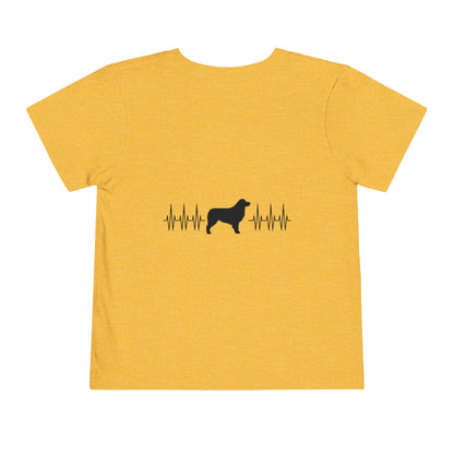 My Heart Beats For Aussies Toddler Unisex Short Sleeve Crewneck Tee