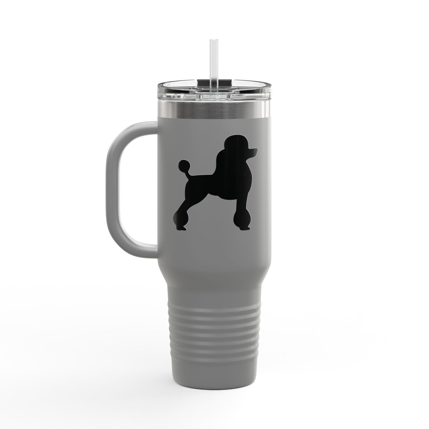 Poodle Silhouette Insulated Travel Mug
