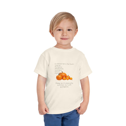 Fall In The South Toddler Unisex Short Sleeve Crewneck Tee