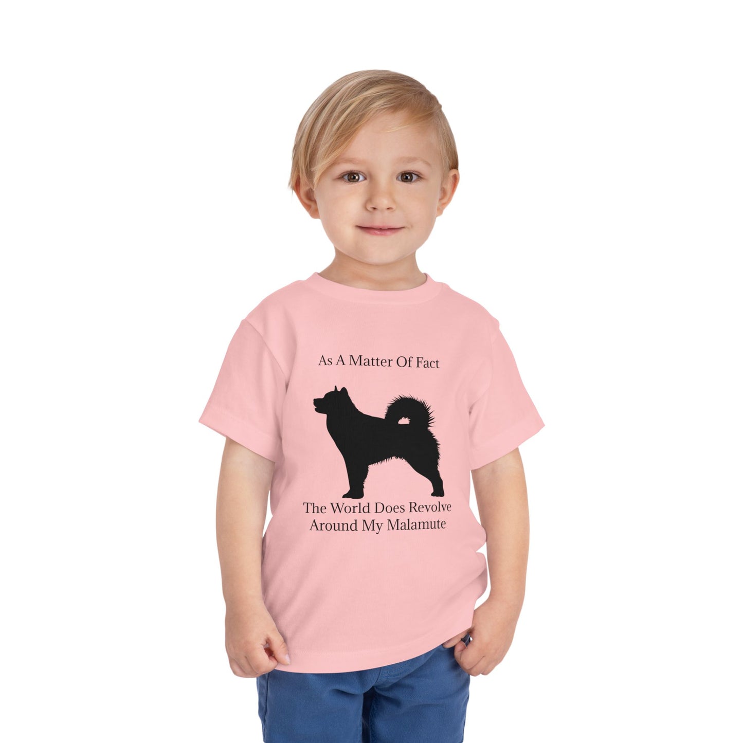 Matter Of Fact Malamute Toddler Unisex Short Sleeve Crewneck Tee