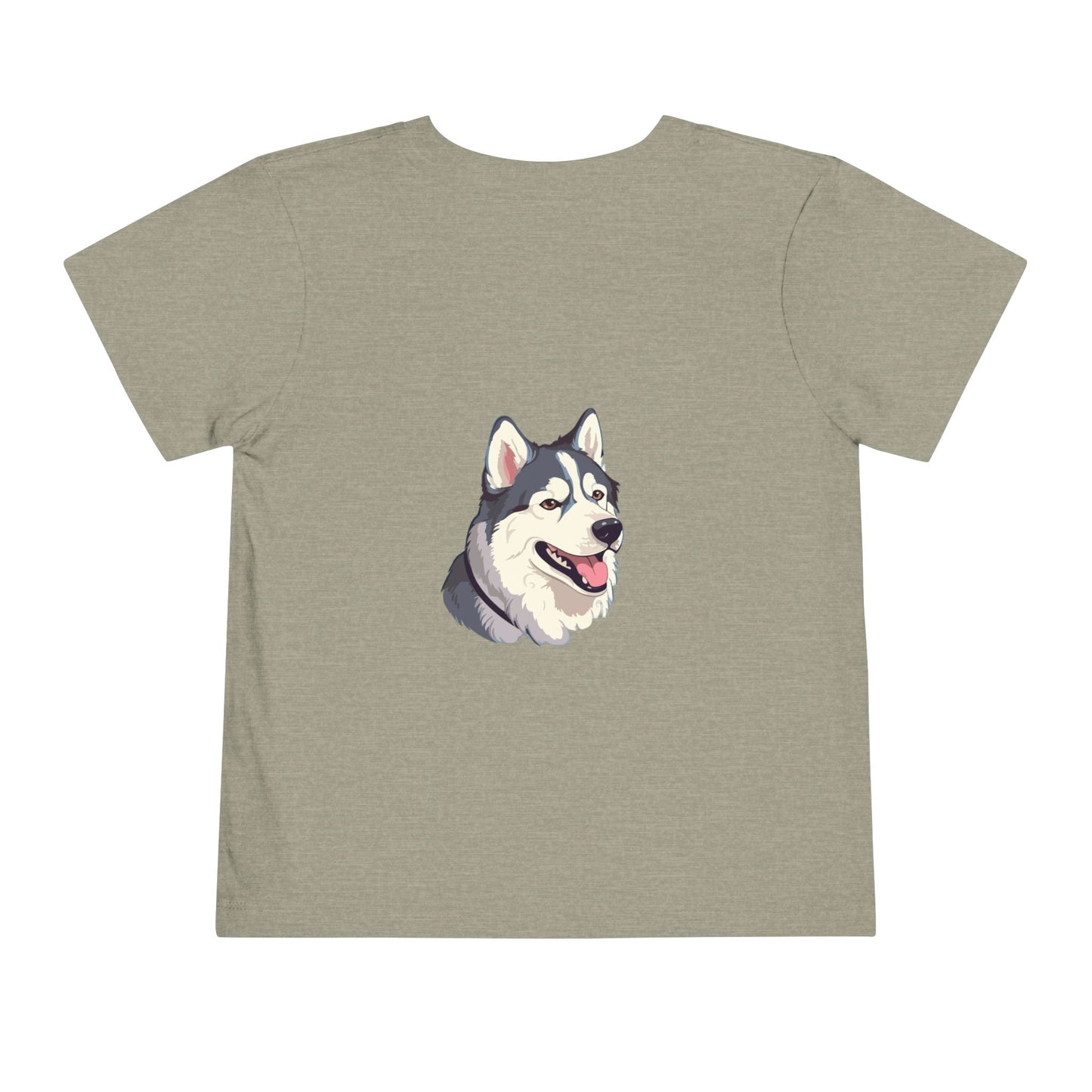 Malamute Head Toddler Unisex Short Sleeve Crewneck Tee