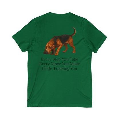 Tracking You Unisex Short Sleeve V-Neck Tee