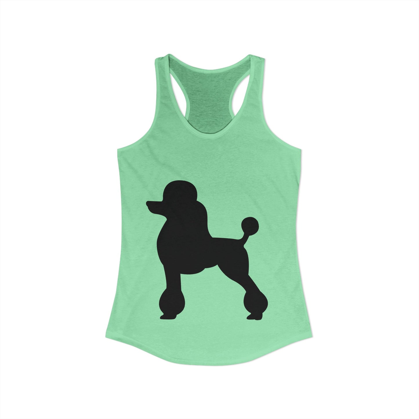Poodle Silhouette Women's Racerback Tank