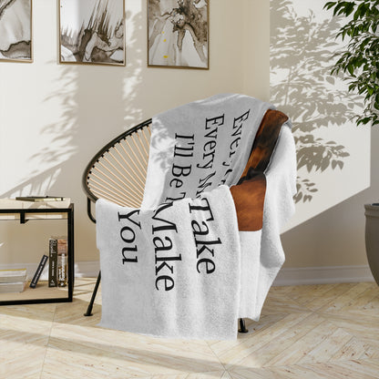 Tracking You Velveteen Microfiber Blanket