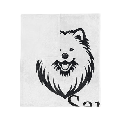 Sammy Smile Velveteen Microfiber Blanket