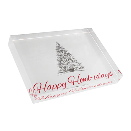 Happy Howl-idays Acrylic Photo Block