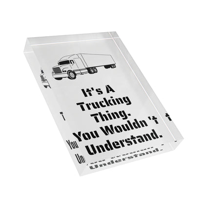 Trucking Thing Acrylic Photo Block