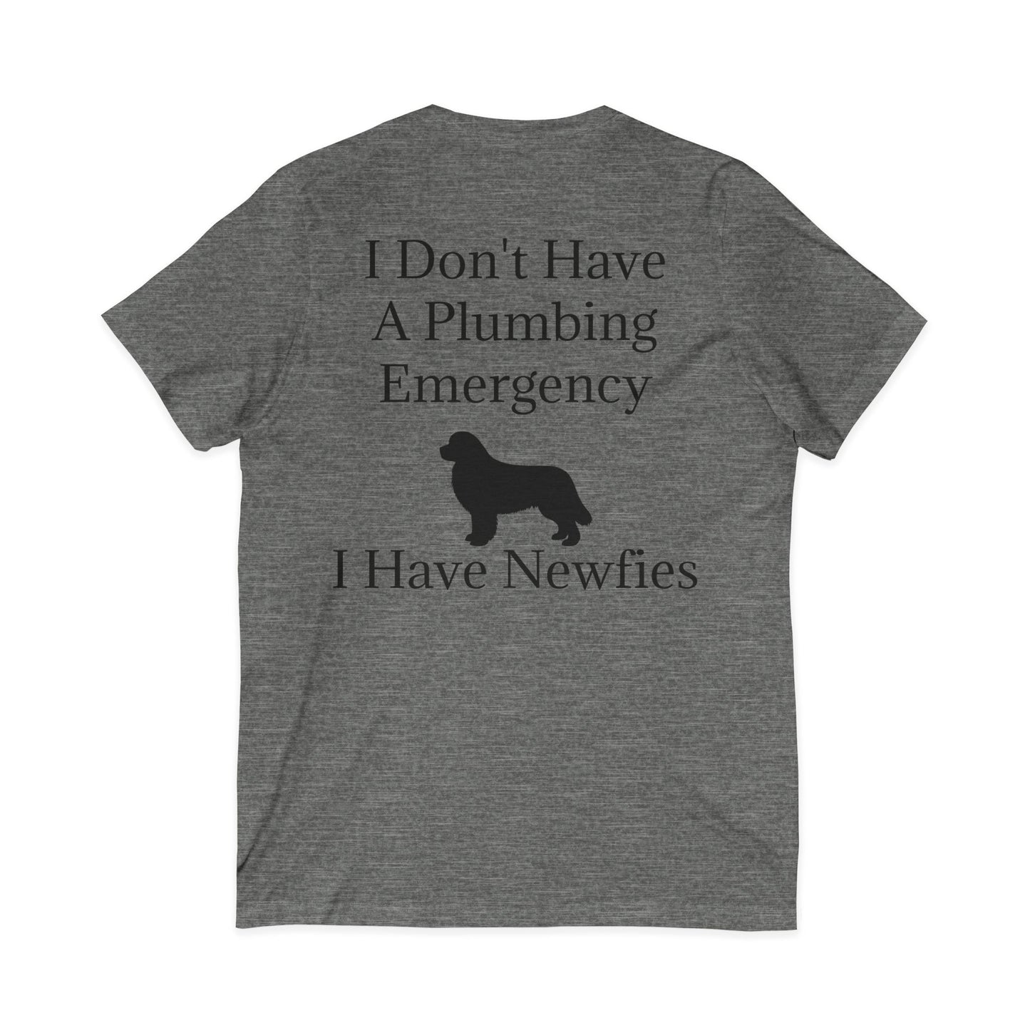 Plumbing Emergency Unisex Short Sleeve V-Neck Tee