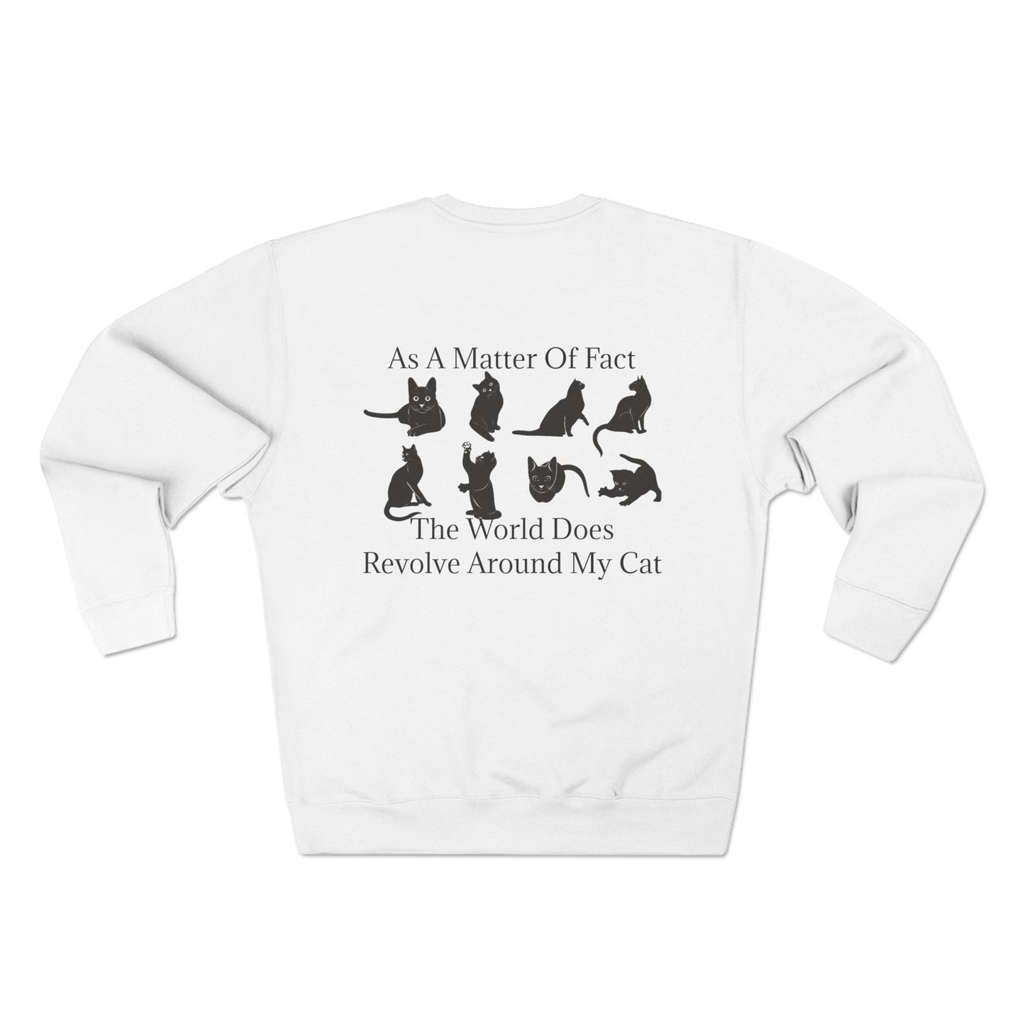 Matter Of Fact Cat Unisex Crewneck Sweatshirt