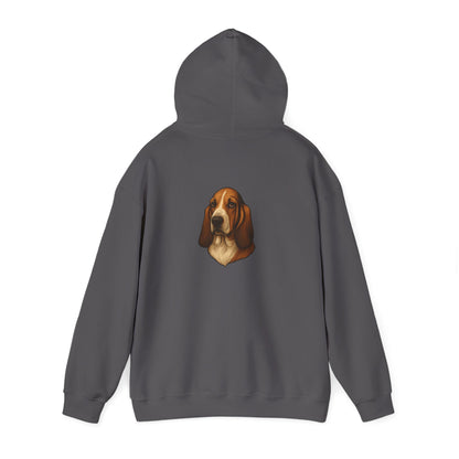 Basset Hound Head Unisex Hoodie