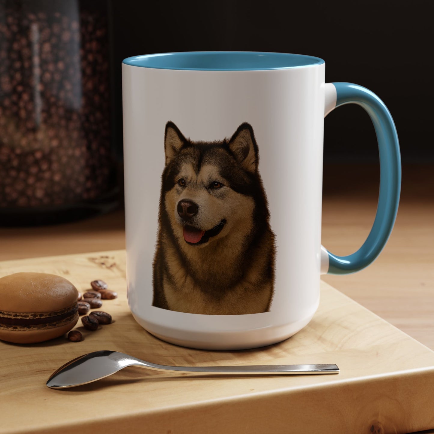 Malamute Head 2-Tone Coffee Mug