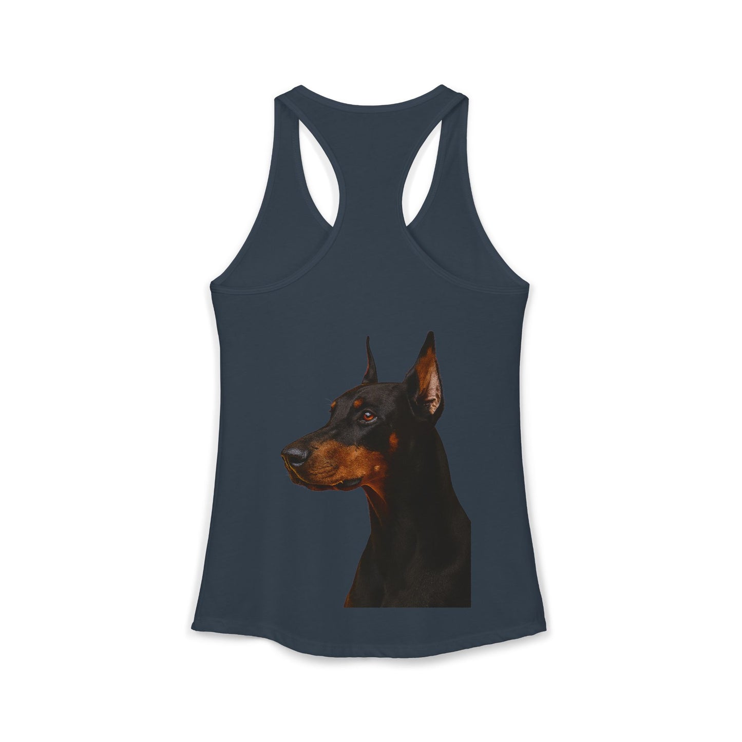 Doberman Head Women's Racerback Tank