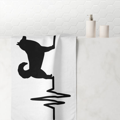 My Heart Beats For Malamutes Mink-Cotton  Beach Towel