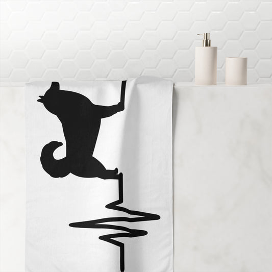My Heart Beats For Malamutes Mink-Cotton  Beach Towel