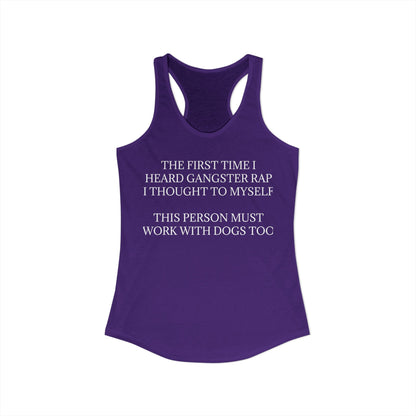 Gangster Rap Women's Racerback Tank